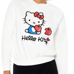 Hello Kitty White Sweater with Red Accents